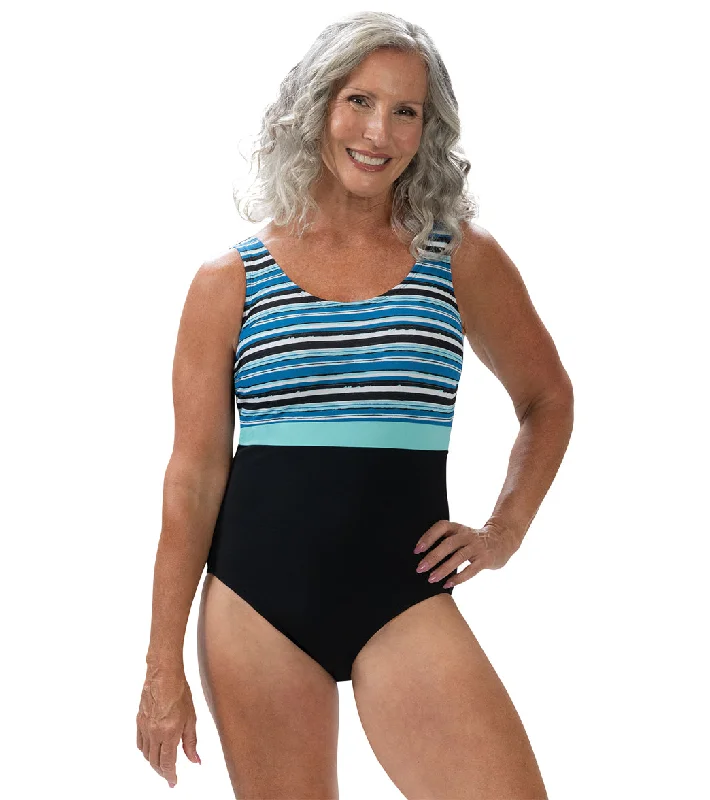 Dolfin Aquashape Women's Color Block Scoop Back One Piece Swimsuit Harbor Monokini Swimsuit Design Dolfin Aquashape Women's Color Block Scoop Back One Piece Swimsuit Harbor Monokini Swimsuit Design