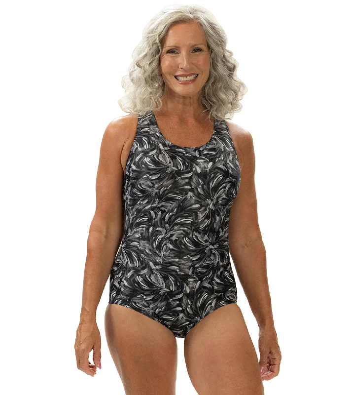Dolfin Aquashape Women's Print Conservative One Piece Swimsuit Oasis Stylish Swimsuit Set Dolfin Aquashape Women's Print Conservative One Piece Swimsuit Oasis Stylish Swimsuit Set