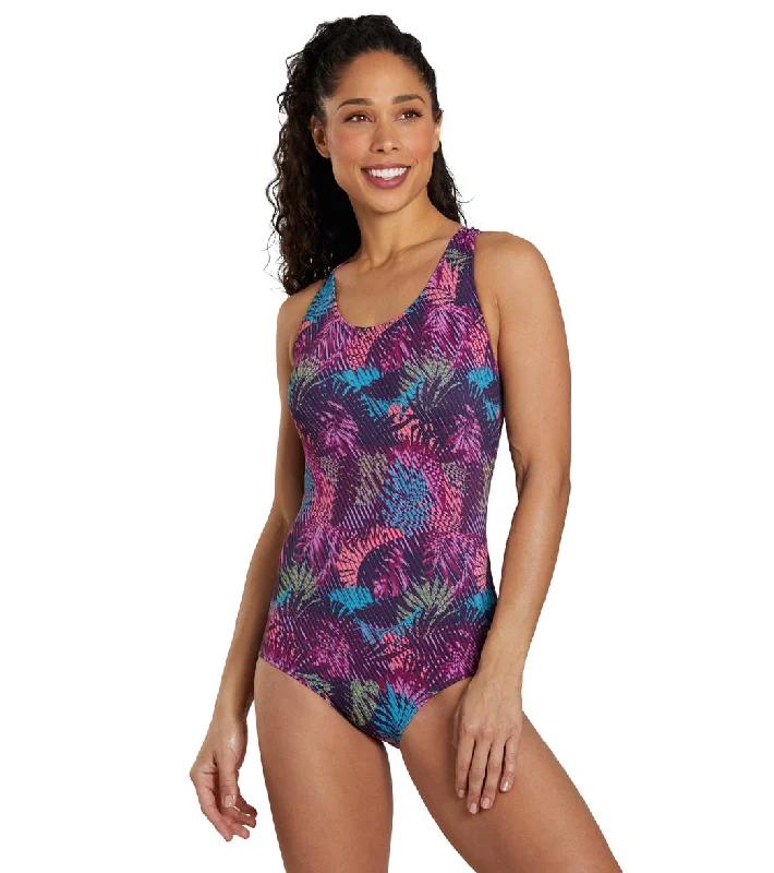 Dolfin Women's Print Conservative Lap One Piece Swimsuit Enchanted Minimalist One-Piece Dolfin Women's Print Conservative Lap One Piece Swimsuit Enchanted Minimalist One-Piece