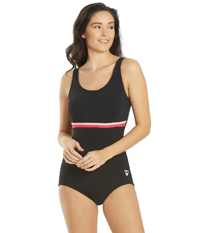 FINZ Women's Conservative Splice One Piece Swimsuit Classic One-Piece