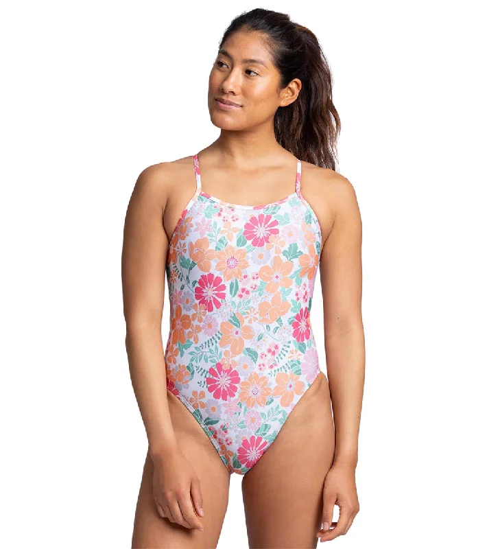 JOLYN Women's Brandon 2 Bouquet One Piece Swimsuit Bouquet Summer Ready Swimsuit