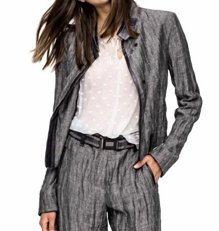 Linen Jacket In Grey Jersey Jacket Tulle Jacket Batik Jacket