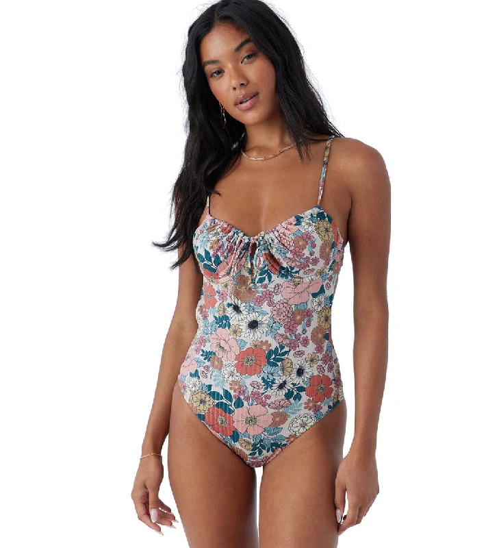 O'Neill Women's Tenley Floral Kailua One Piece Swimsuit Comfortable Swim Dress