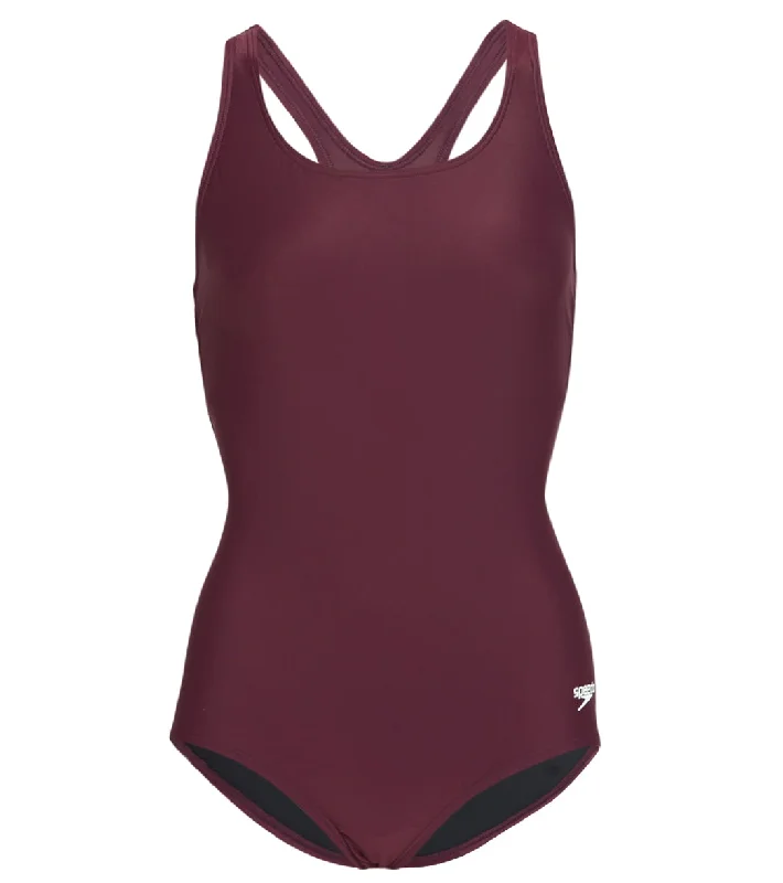 Speedo Women's Chlorine Resistant Ultraback One Piece Swimsuit Potent Purple Sporty Racerback Swimsuit Speedo Women's Chlorine Resistant Ultraback One Piece Swimsuit Potent Purple Sporty Racerback Swimsuit