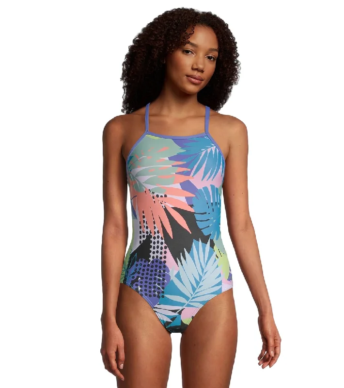 Speedo Women's Print Crossback One Piece Swimsuit Black/Turquoise Ruffled Swimsuit Top Speedo Women's Print Crossback One Piece Swimsuit Black/Turquoise Ruffled Swimsuit Top
