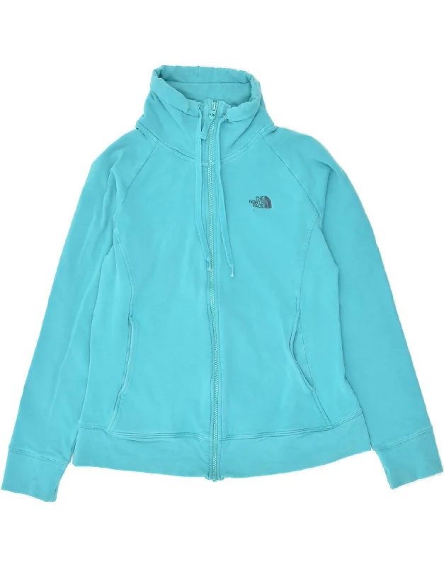 THE NORTH FACE Womens Tracksuit Top Jacket UK 14 Large Blue Cotton Mesh Jacket Canvas Jacket Denim Jacket