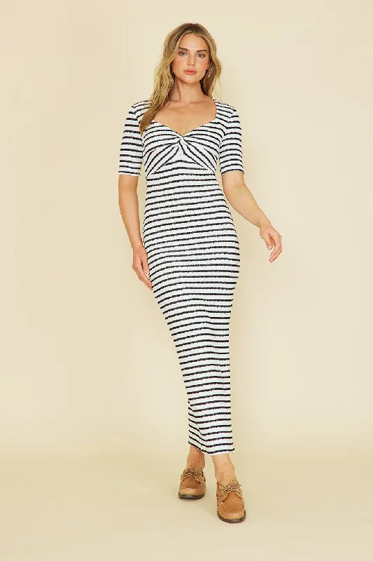 Ariana Striped Maxi Dress Comfortable Casual Maxi Dress