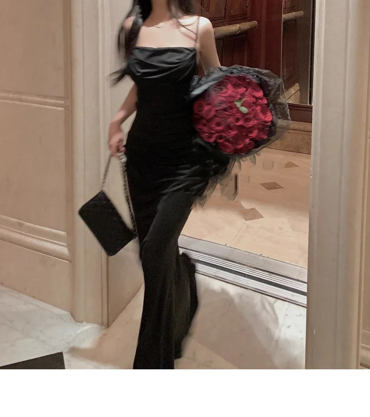 2024 Elegant Sexy Mermaid Summer Strap Evening Maxi Dress Cozy Knitted Maxi Dress