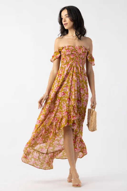 Brooklyn Maxi Dress Naturals Trendy Maxi Dress with Lace