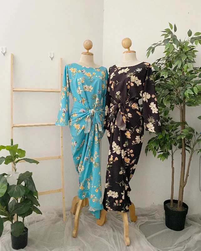 Fairy Maxi Dress- Hibiscus Trendy Short Sleeve Maxi Dress