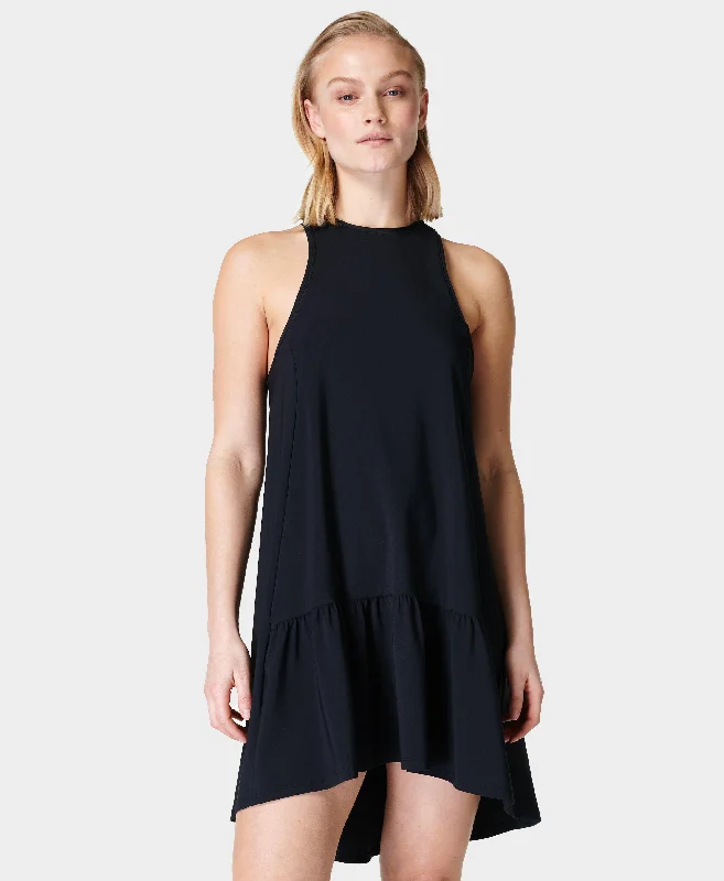 Explorer Club Mini Dress Sb8900 Black Trendy Bodycon Mini Dress