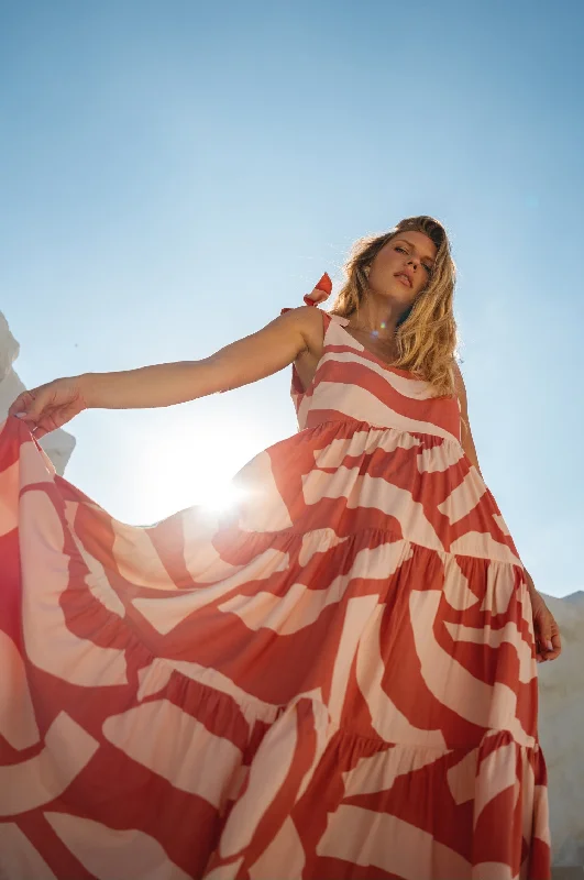 Fiesta Summer Maxi Dress Elegant Sleeveless Maxi Dress