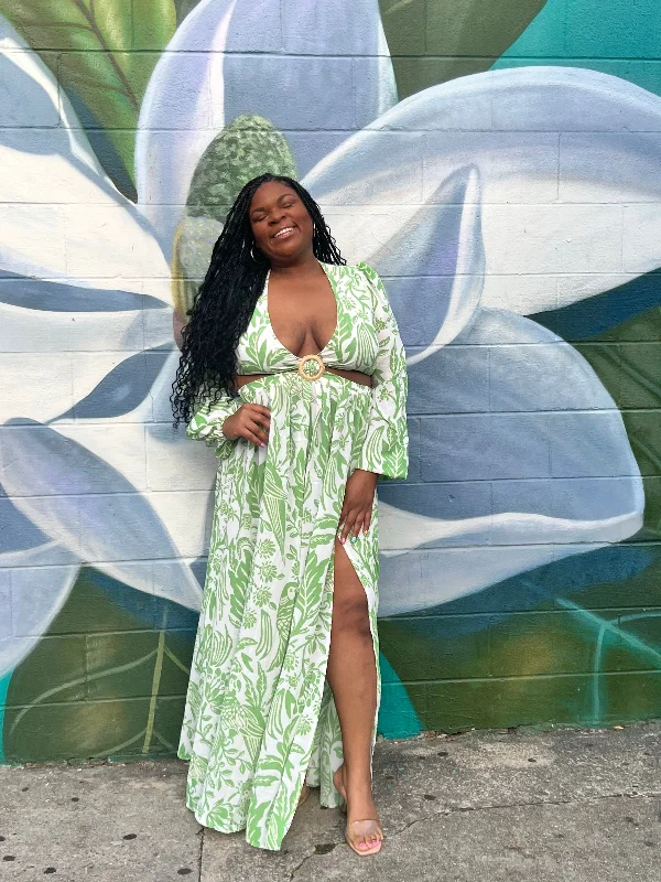 Havana Good Time Maxi Dress Fashionable Button-Down Maxi Dress