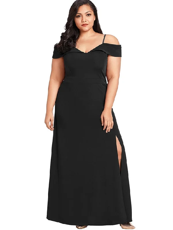 Rosegal Plus Size Cold Shoulder Slit Maxi Dress Women Dress Casual Spaghetti Strap Short Sleeves Ankle-Length Dresses Vestidos Comfortable Ruffle Hem Maxi Dress Rosegal Plus Size Cold Shoulder Slit Maxi Dress Women Dress Casual Spaghetti Strap Short Sleeves Ankle-Length Dresses Vestidos Comfortable Ruffle Hem Maxi Dress