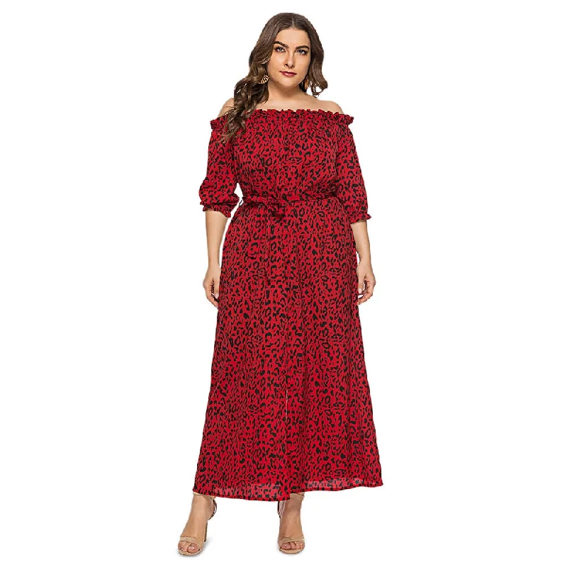 Rosegal Plus Size Off Summer dress Women The Shoulder 3/4 Sleeve Leopard Print Belted Slit Straight Fashion Women Maxi Dress Elegant Lace Maxi Dress Rosegal Plus Size Off Summer dress Women The Shoulder 3/4 Sleeve Leopard Print Belted Slit Straight Fashion Women Maxi Dress Elegant Lace Maxi Dress