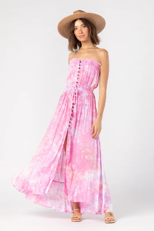 Ryden Maxi Dress Stylish Pleated A-Line Maxi Dress
