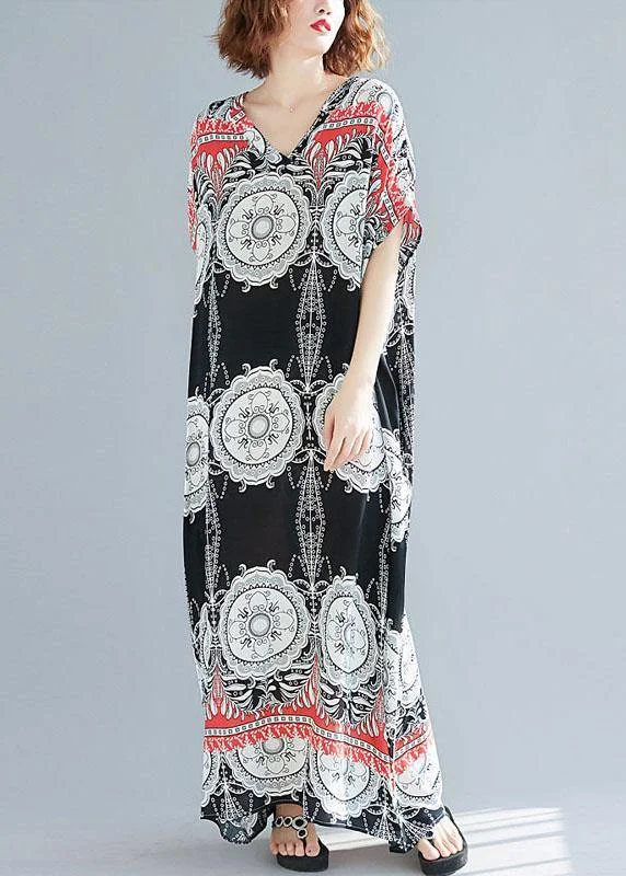 Style v neck pockets cotton summer outfit Neckline floral Maxi Dress Comfortable Cotton Maxi Dress Style v neck pockets cotton summer outfit Neckline floral Maxi Dress Comfortable Cotton Maxi Dress
