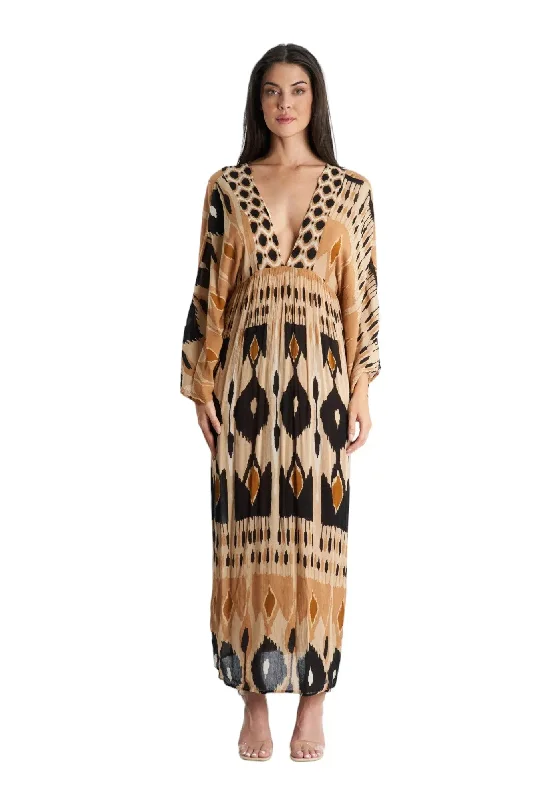 Summer Maxi Dresses for Women Trendy Button Front Maxi Dress