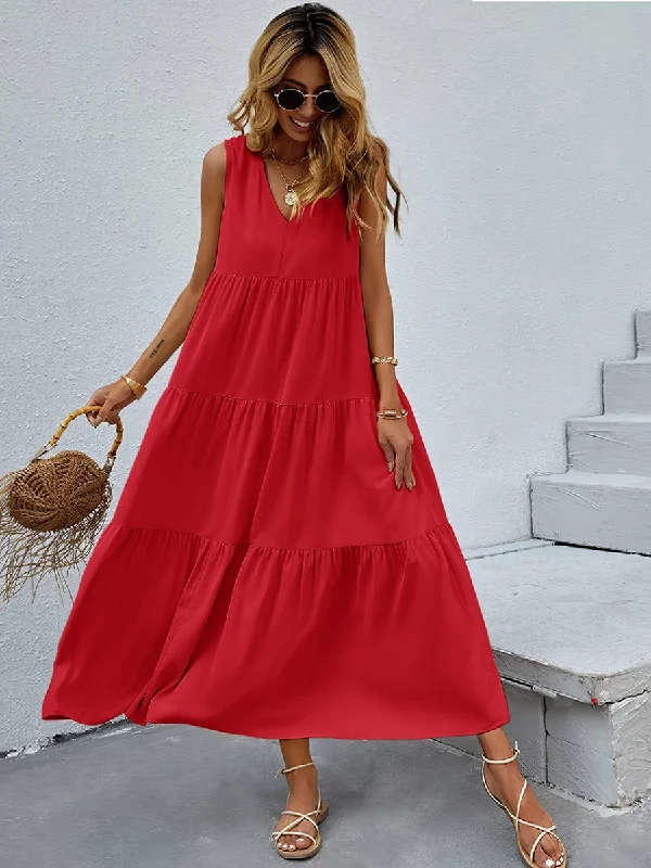 Easy to Wear Mini Dress Stylish Sweetheart Neck Mini Dress