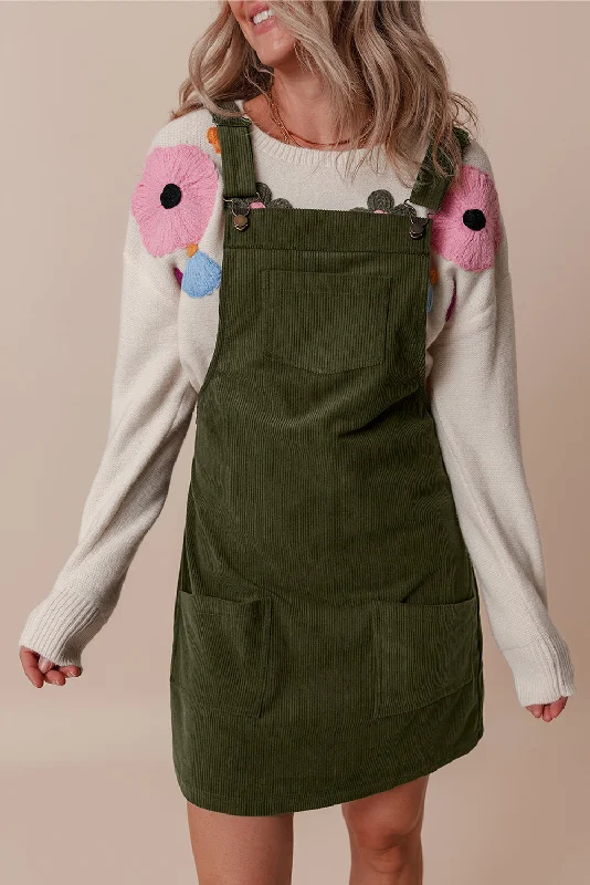 Everyday Green Mini Dress Cozy Knitted Mini Dress