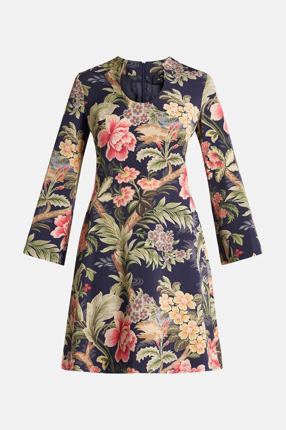 Floral Mini Dress Cozy Knit Mini Dress