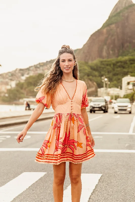 Kelan Mini Dress Trendy Lace Mini Dress