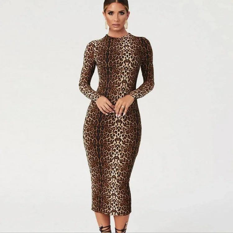 Sexy Leopard Print Bodycon Mini Dress CODE: READY1130 Elegant Sequin Mini Dress