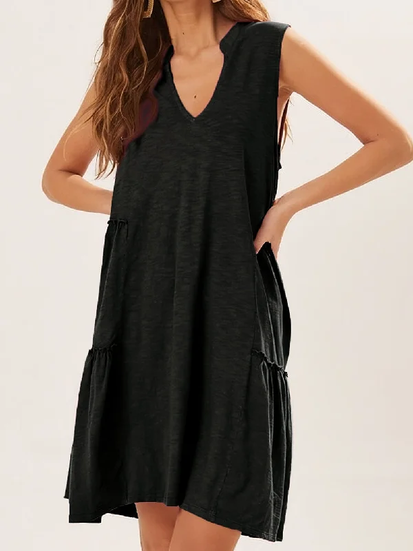 Simple Mini Dress Trendy Cut-Out Mini Dress