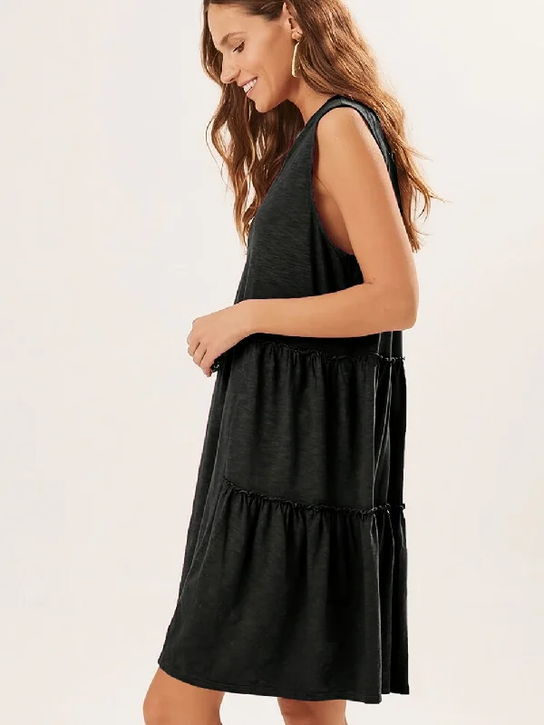 Solid Color Mini Dress Classic Shift Mini Dress