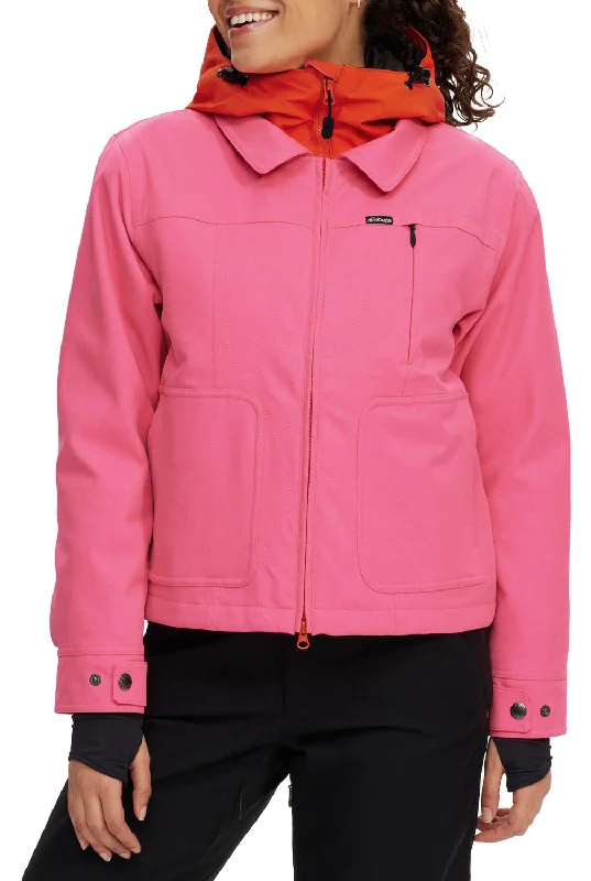Airblaster Chore Jacket Womens Hot Pink Cotton Jacket Linen Jacket Terry Jacket