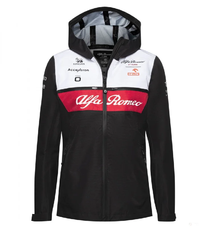 Alfa Romeo Womens Team Rain Jacket, Black, 2022 Mesh Jacket Canvas Jacket Denim Jacket Alfa Romeo Womens Team Rain Jacket, Black, 2022 Mesh Jacket Canvas Jacket Denim Jacket
