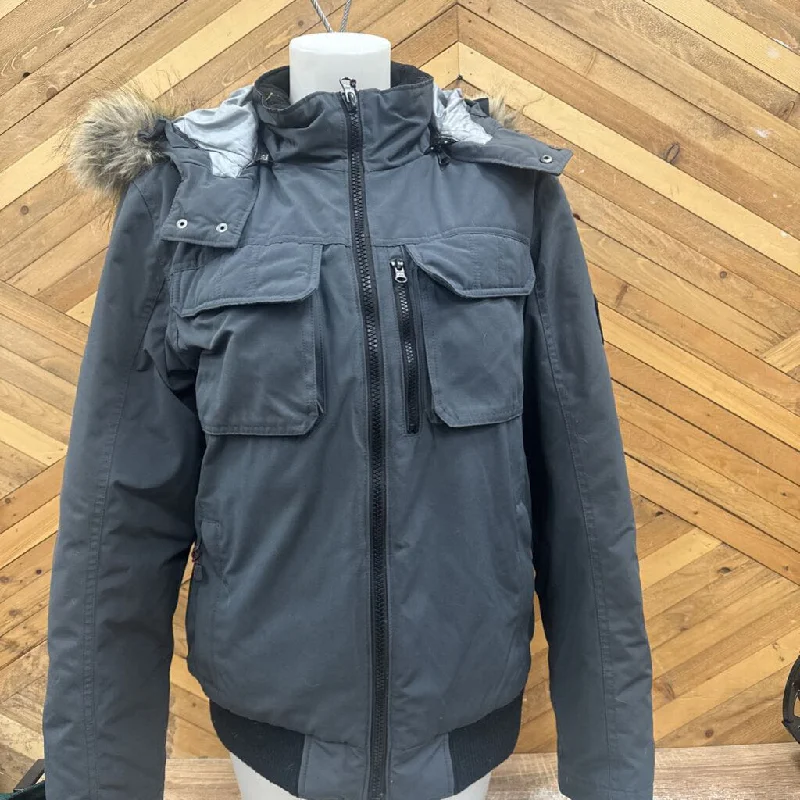 AlpineTek - Women's Winter Down Jacket: Dark Grey/Black-women-SM Nylon Fabric Polyester Fabric Spandex Fabric AlpineTek - Women's Winter Down Jacket: Dark Grey/Black-women-SM Nylon Fabric Polyester Fabric Spandex Fabric