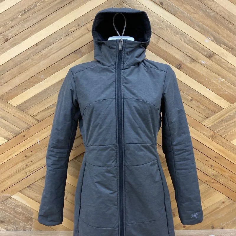 Arc'teryx - Women's Darrah Coat Long Insulated Jacket - MSRP $400: Grey-women-SM Chenille Jacket Brocade Jacket Lace Jacket Arc'teryx - Women's Darrah Coat Long Insulated Jacket - MSRP $400: Grey-women-SM Chenille Jacket Brocade Jacket Lace Jacket