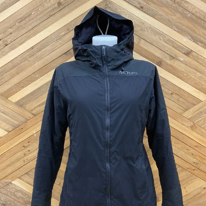 Arc'teryx - Women's Insulated Primaloft Hooded Jacket: Black-women-SM Notch Collar Jacket Peter Pan Collar Jacket Cowl Neck Jacket Arc'teryx - Women's Insulated Primaloft Hooded Jacket: Black-women-SM Notch Collar Jacket Peter Pan Collar Jacket Cowl Neck Jacket