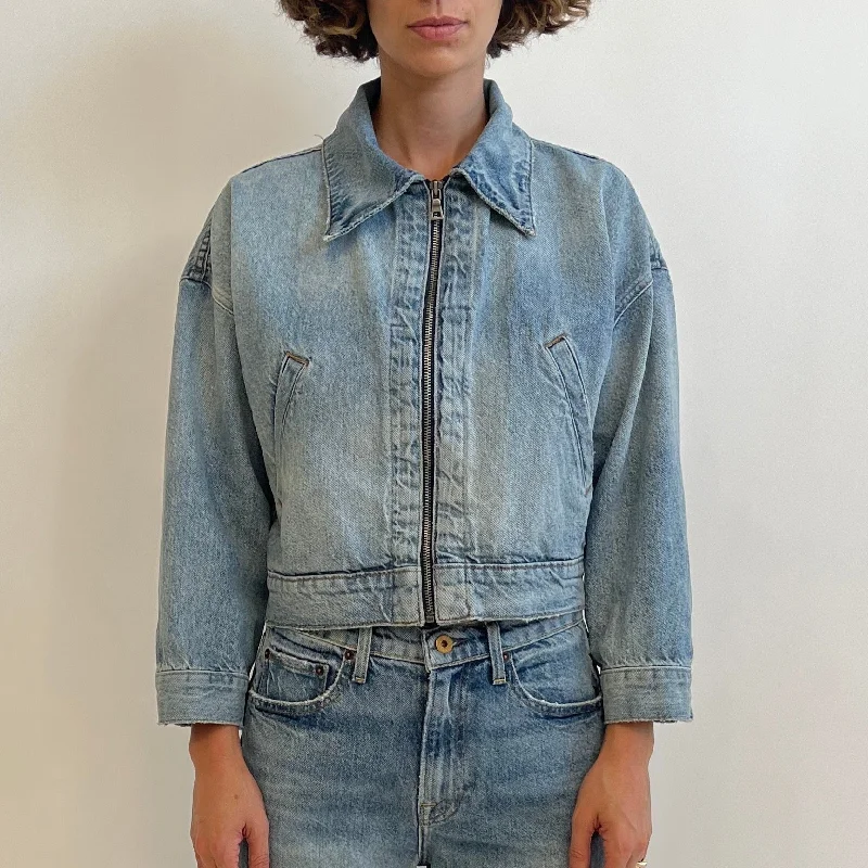 Conway Zip Denim Jacket | Oceanside Blue Notch Collar Jacket Peter Pan Collar Jacket Cowl Neck Jacket Conway Zip Denim Jacket | Oceanside Blue Notch Collar Jacket Peter Pan Collar Jacket Cowl Neck Jacket