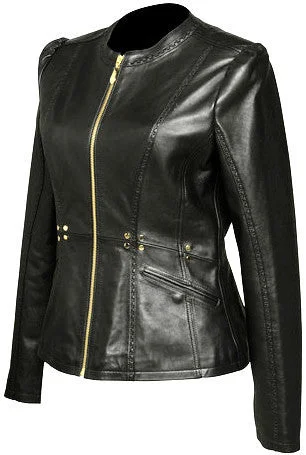 Biker Studded Jacket Elasticated Jacket Padded Jacket Insulated Jacket