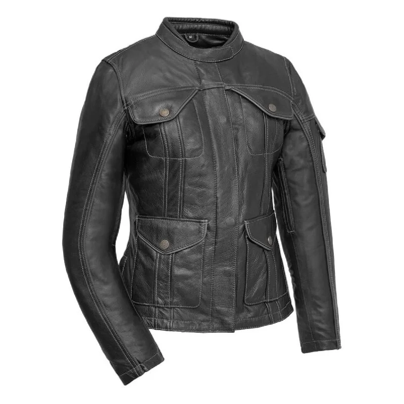 First Manufacturing Outlander - Women's Leather Jacket Wool Jacket Cashmere Jacket Tweed Jacket First Manufacturing Outlander - Women's Leather Jacket Wool Jacket Cashmere Jacket Tweed Jacket