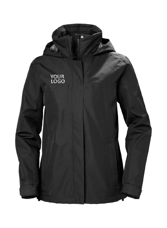 Helly Hansen Women's Aden Jacket, Black Front Pockets Side Pockets Patch Pockets