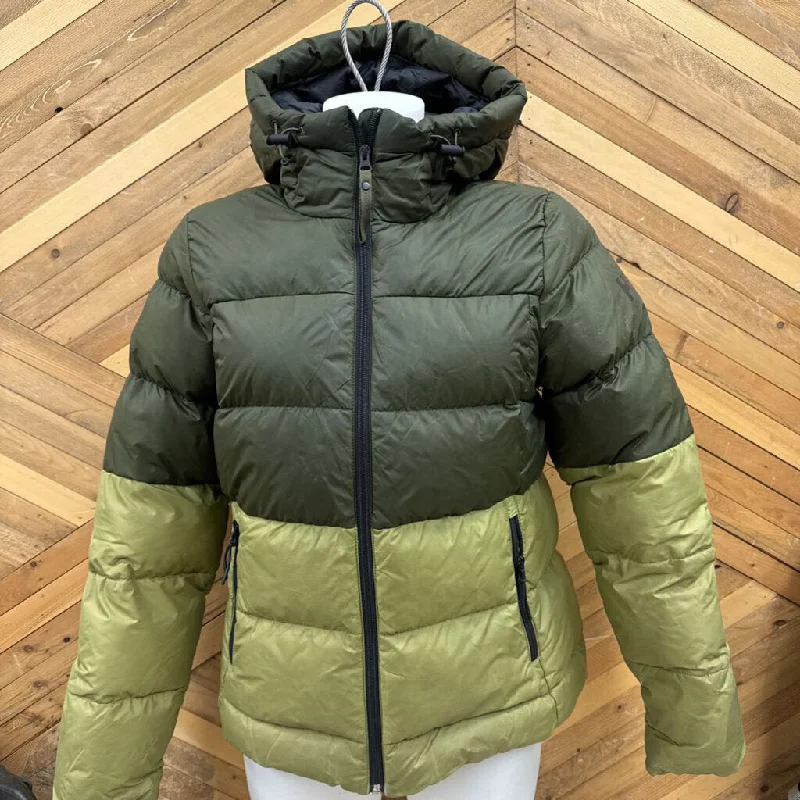 Helly Hansen - Women's Puffer Jacket - MSRP $330: Green/Beige-women-SM Notch Collar Peter Pan Collar Cowl Neck Helly Hansen - Women's Puffer Jacket - MSRP $330: Green/Beige-women-SM Notch Collar Peter Pan Collar Cowl Neck