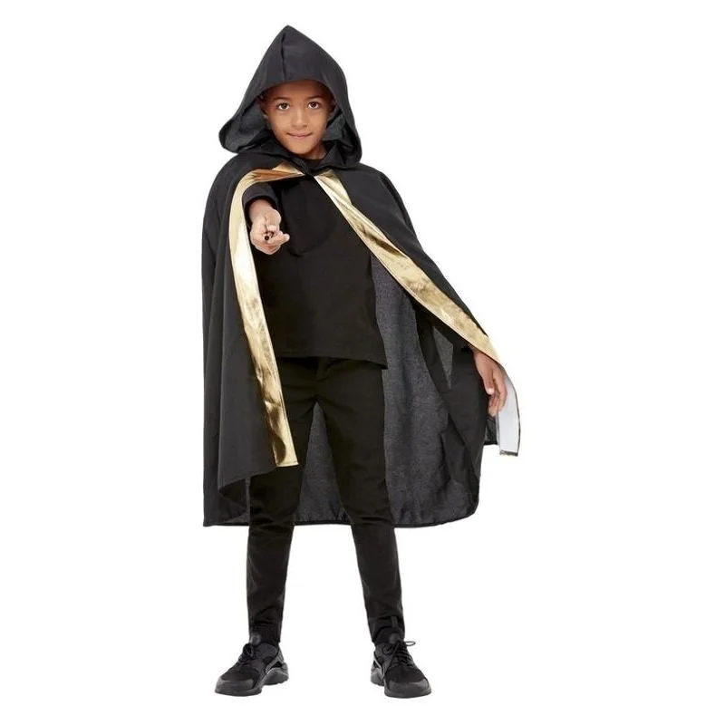 Hooded Wizard Cape Hoodie with Emblem Brand Identity