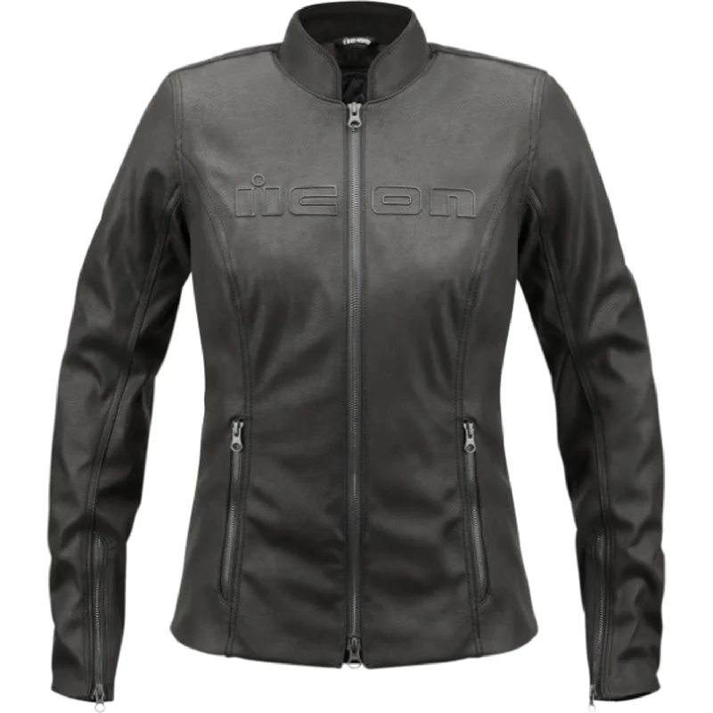 ICON Women's Tuscadero2 Jacket Front Pockets Side Pockets Patch Pockets