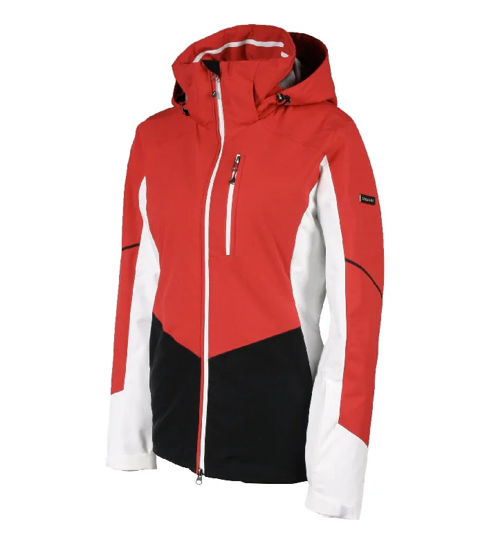 Karbon Amber Jacket Womens Red Insulated Jacket Fitted Jacket Loose Jacket