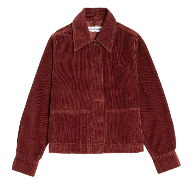 Kings of Indigo Ota corduroy jacket madder brown women Elasticated Jacket Padded Jacket Insulated Jacket Kings of Indigo Ota corduroy jacket madder brown women Elasticated Jacket Padded Jacket Insulated Jacket