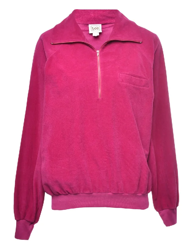 Lee Plain Sweatshirt - M Hoodie with Typography Text Message