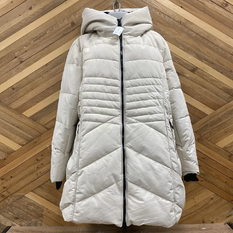 Lily Morgan - Women's Long Winter Jacket: White-women-3X Belted Jacket Elasticated Jacket Padded Jacket Lily Morgan - Women's Long Winter Jacket: White-women-3X Belted Jacket Elasticated Jacket Padded Jacket