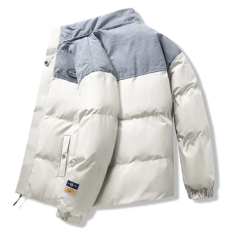 Winter Warm Cotton Jacket - Stylish Solid Color Casual Coat" Denim Jacket Leather Jacket Suede Jacket Winter Warm Cotton Jacket - Stylish Solid Color Casual Coat" Denim Jacket Leather Jacket Suede Jacket