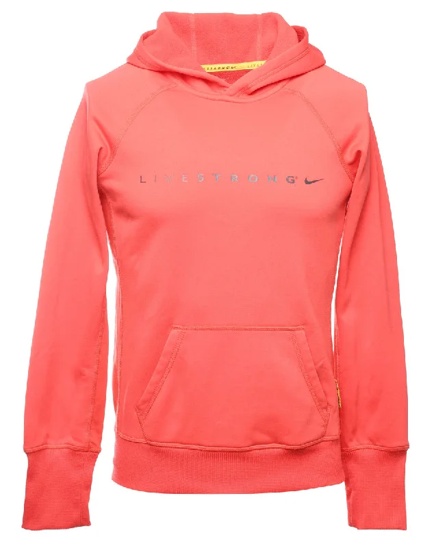 Nike Livestrong Printed Hoodie - S Hoodie with V-Neck Classic Versatile