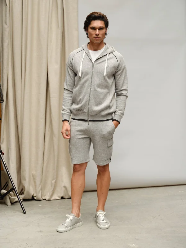 Organic Cotton Capsule Collection zipped hoodie Hoodie with Velcro Closure Adjustable Secure