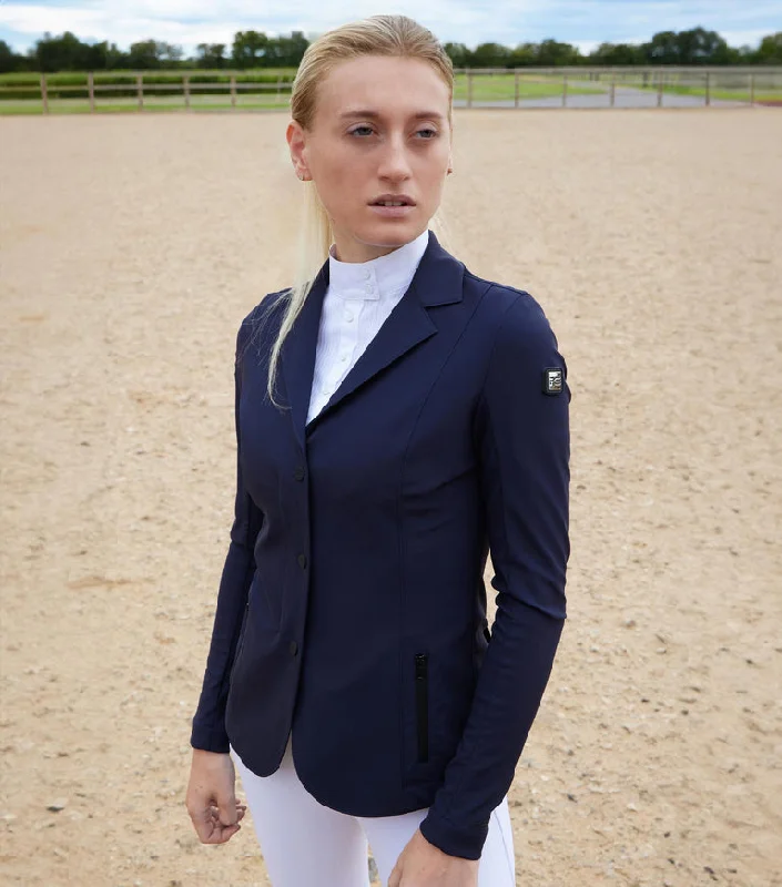 Premier Equine Evinco Ladies Competition Jacket (Navy) Hoodie Zip-Up Jacket Button-Up Jacket Premier Equine Evinco Ladies Competition Jacket (Navy) Hoodie Zip-Up Jacket Button-Up Jacket