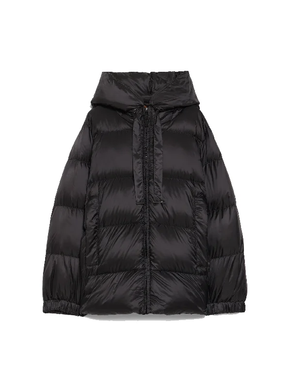 Seia down jacket Welt Pockets Slit Pockets Flap Pockets
